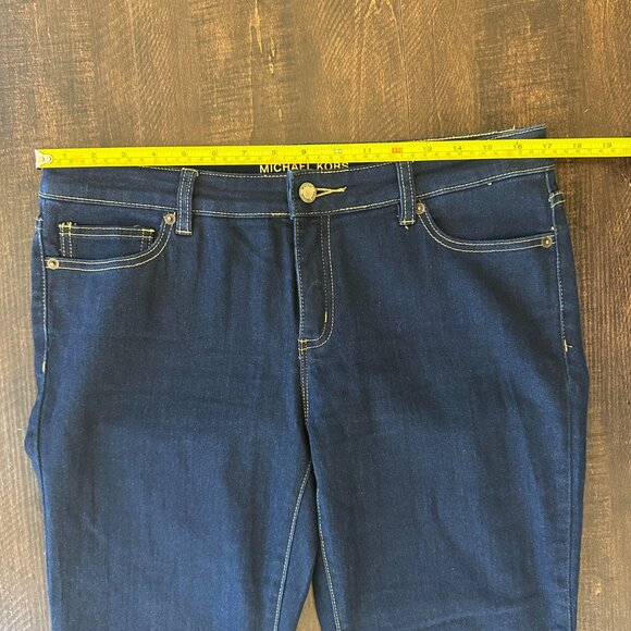 Michael Kors Dark Rinse Stretch Skinny Jeans Womens Size 8 - Picture 4 of 6